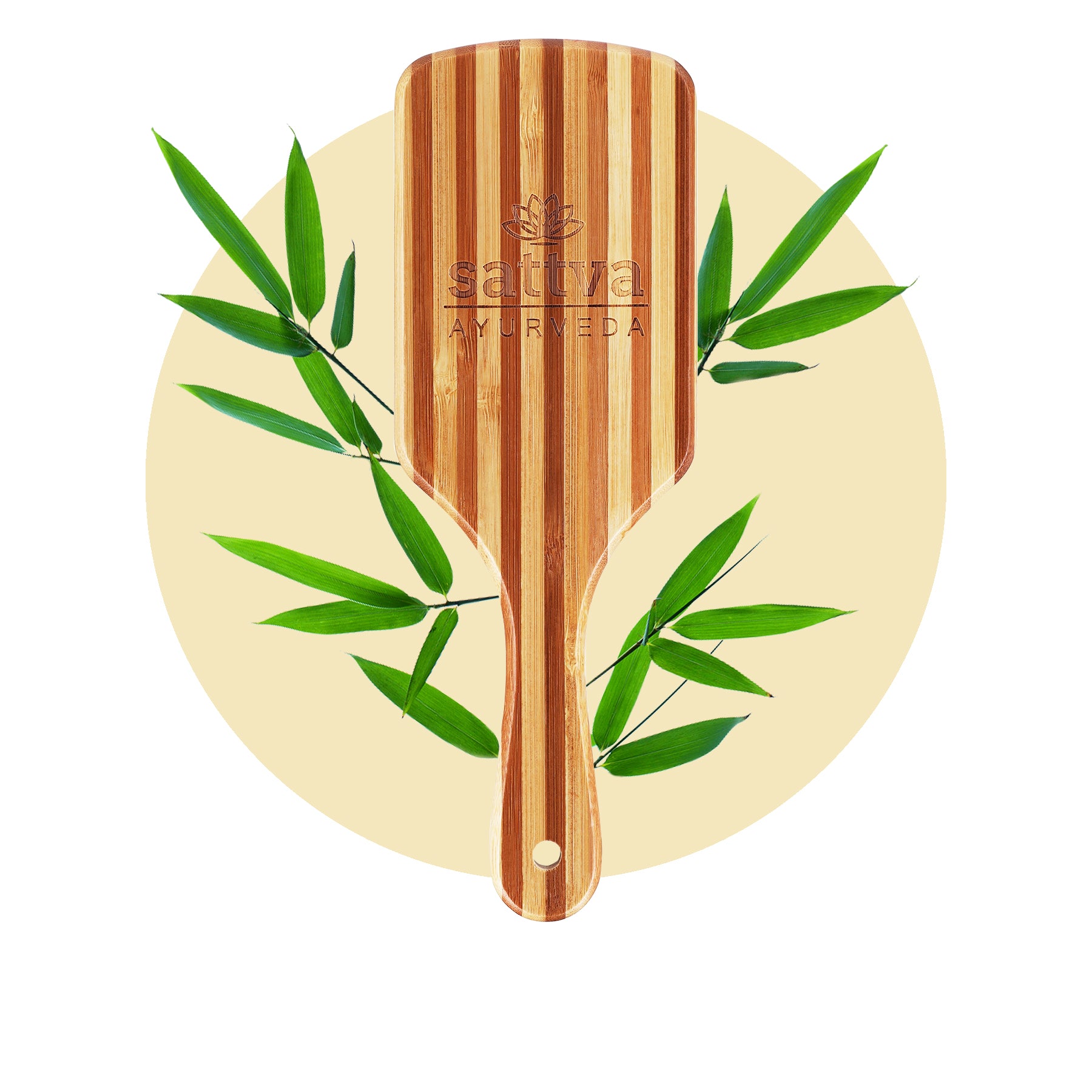 Spazzola per Capelli in Bambù Naturale