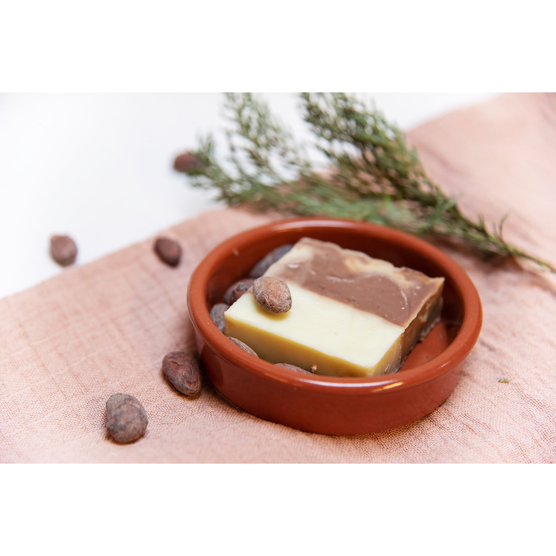 Natural Handmade Cocoa and Cedar Soap