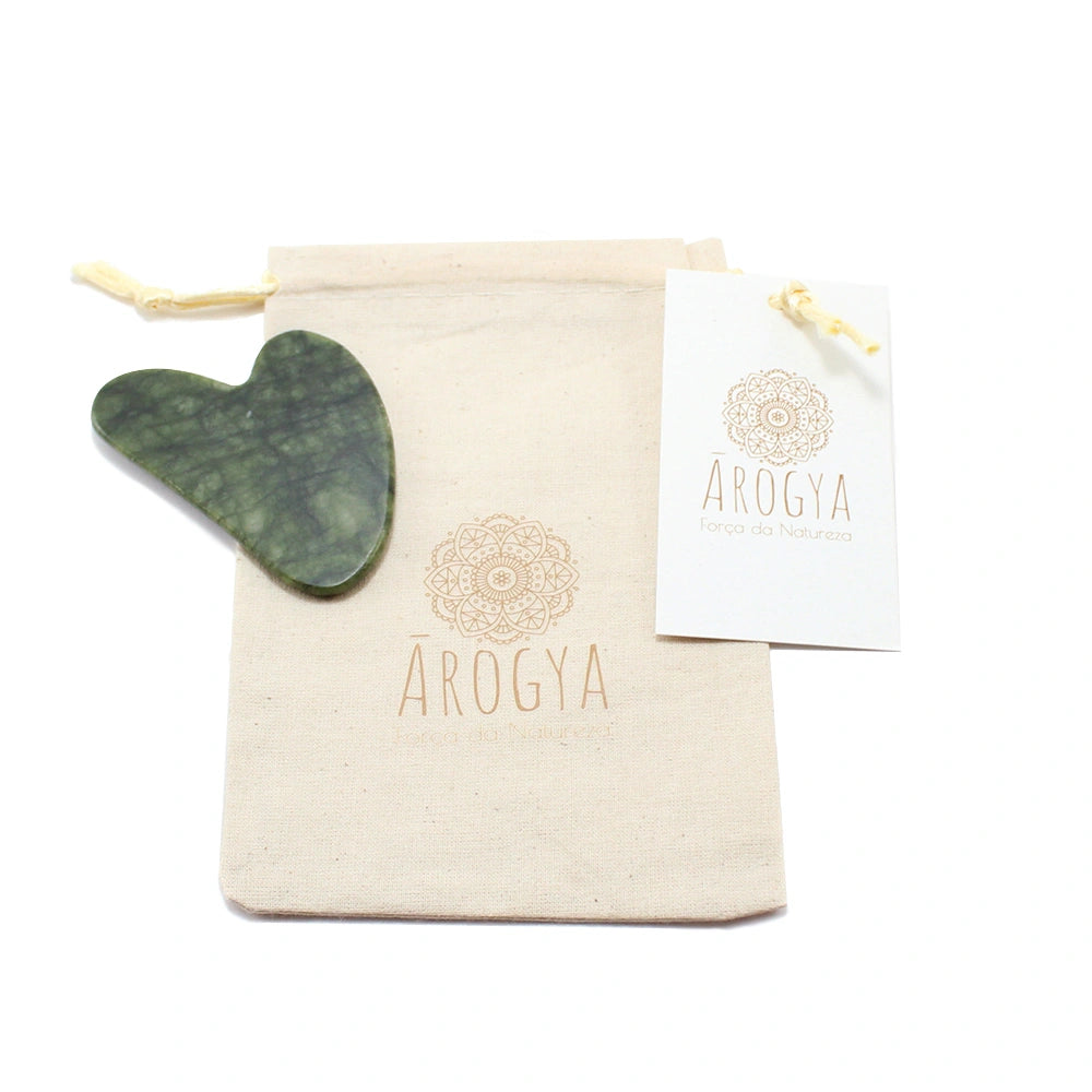 Heart Shaped Natural Jade Gua Sha