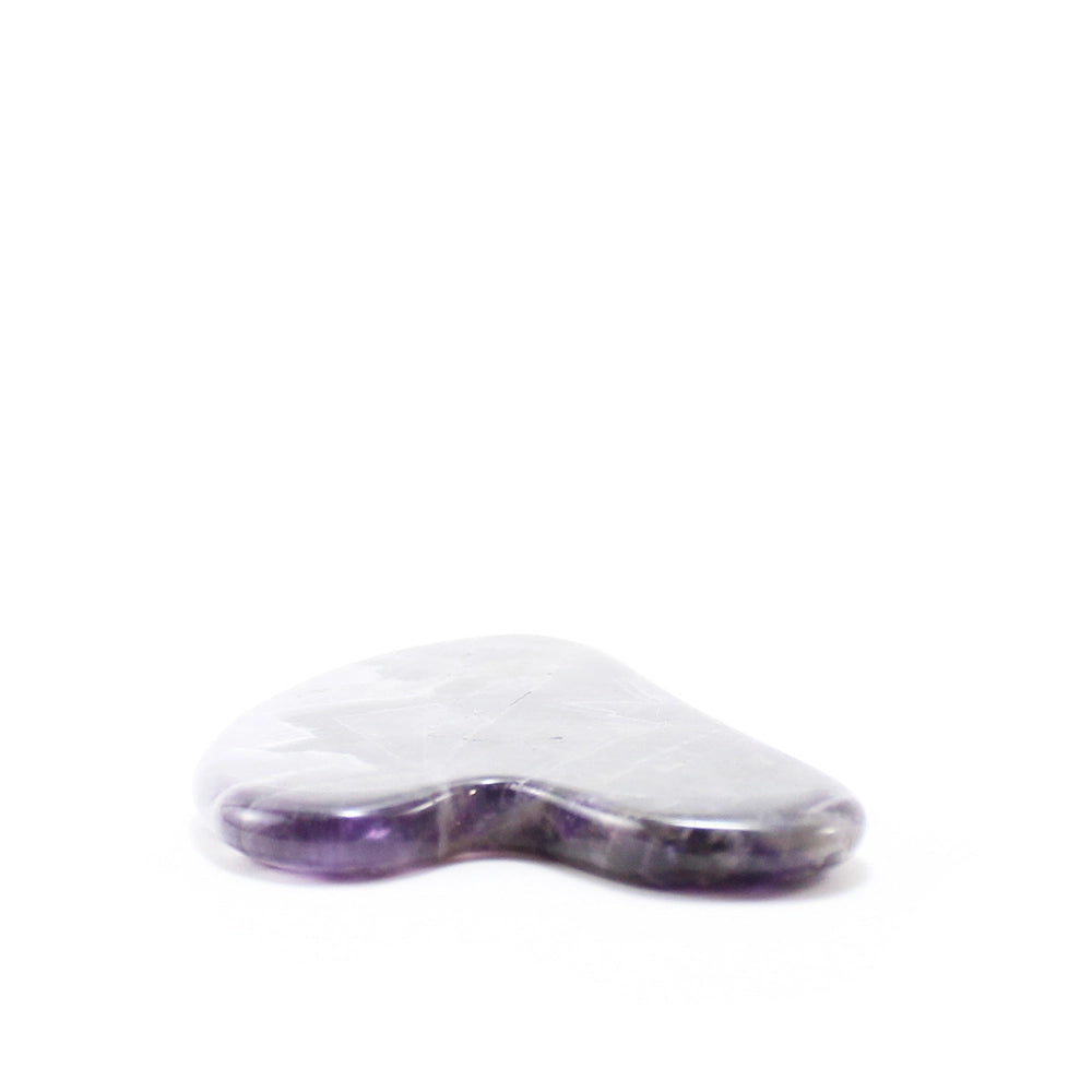 Heart Shaped Natural Amethyst Gua Sha