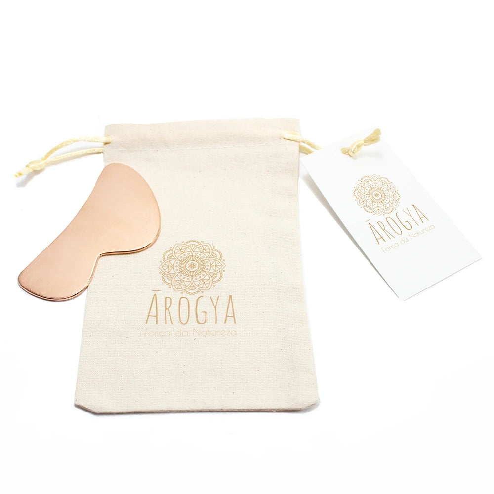 Gua Sha Ayurvédico de Cobre em Forma de B