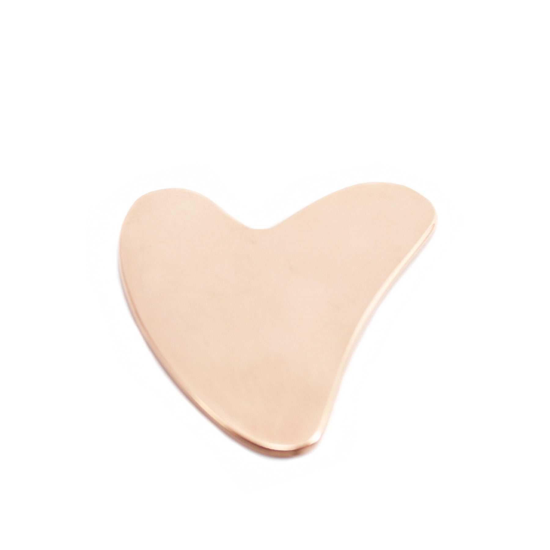 Gua Sha Ayurvédique en Cuivre en forme de coeur