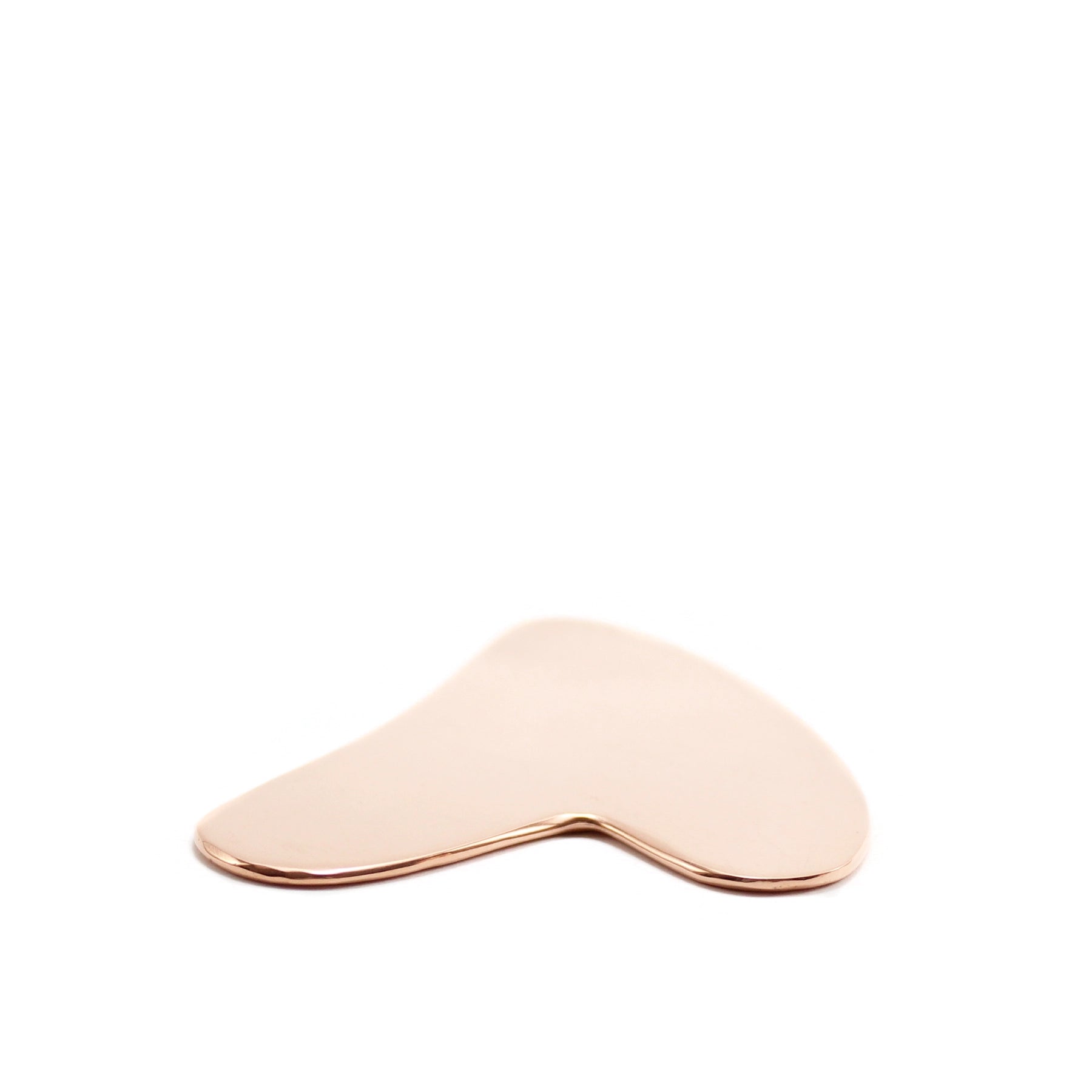 Gua Sha Ayurvedico in rame a forma di cuore