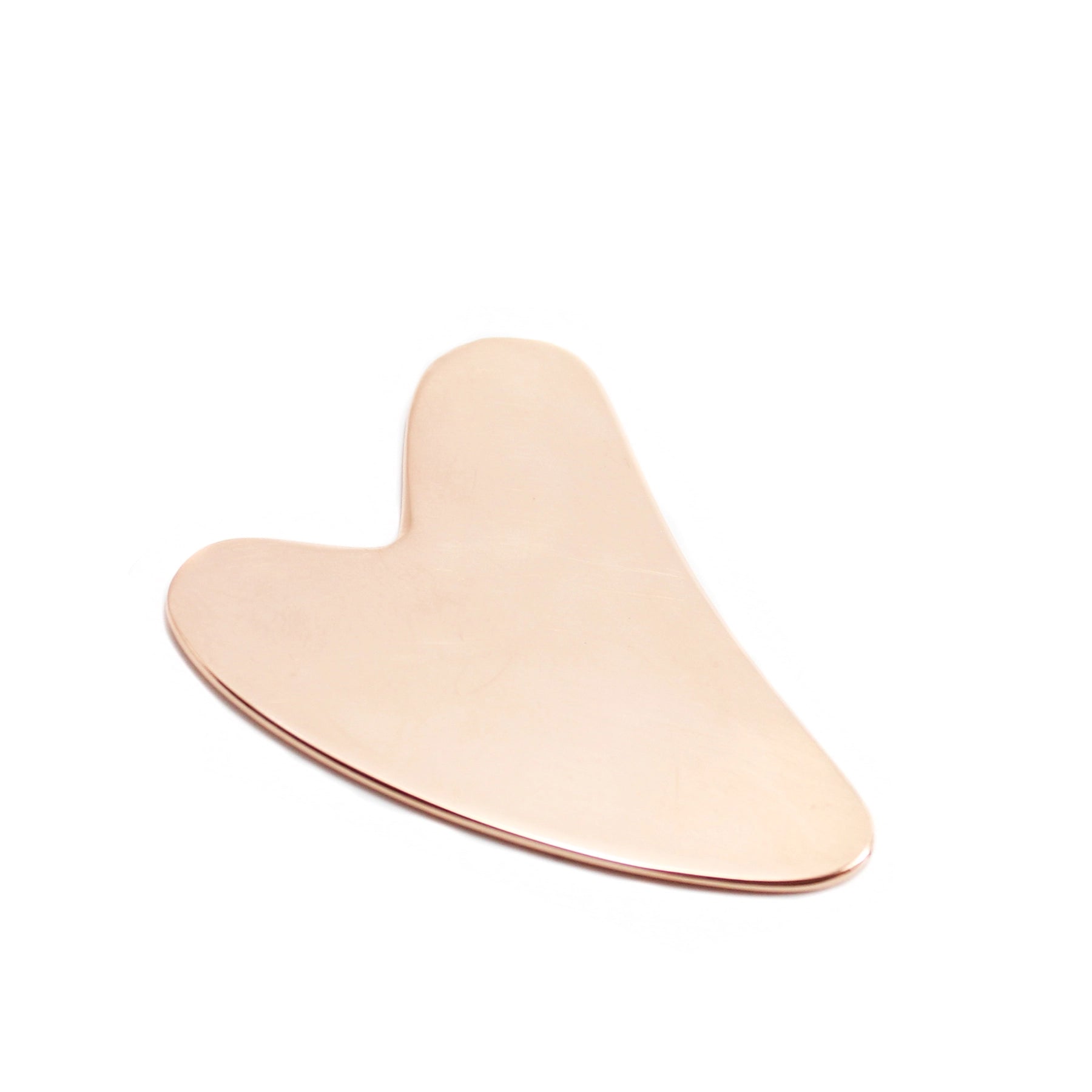 Gua Sha Ayurvédique en Cuivre en forme de coeur