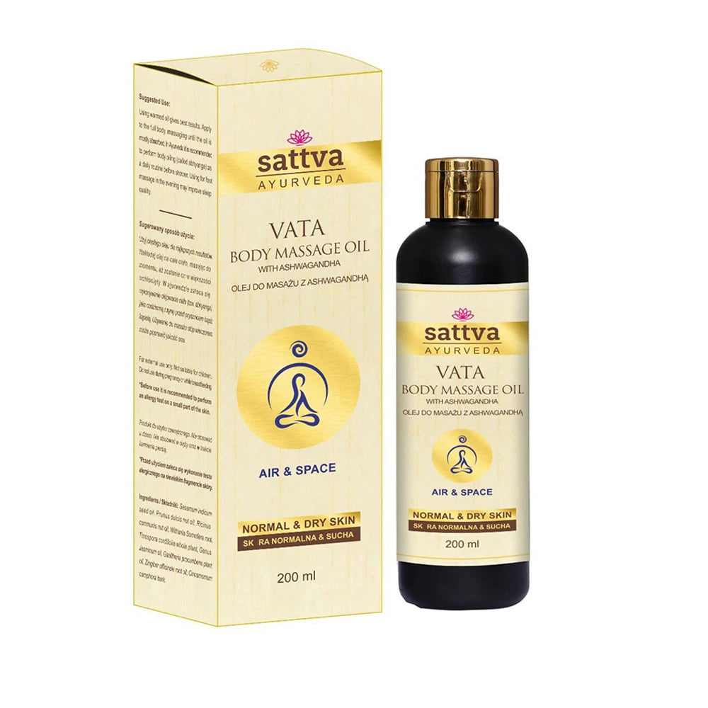 Ayurvedic Vata Body Massage Oil with Ashwagandha