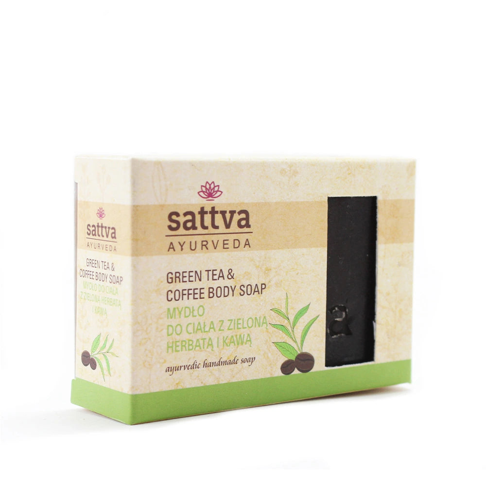 Natural Ayurvedic Green Tea and Coffee Soap