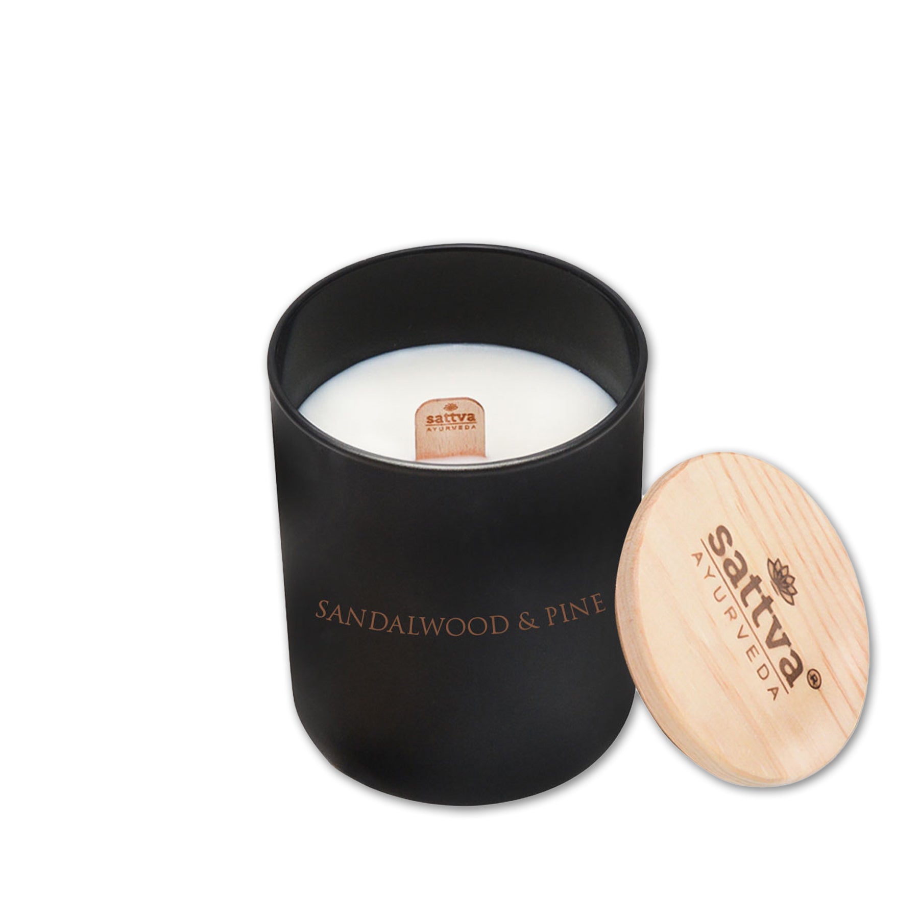 Soy Wax Candle with Sandalwood & Pine Essential Oils