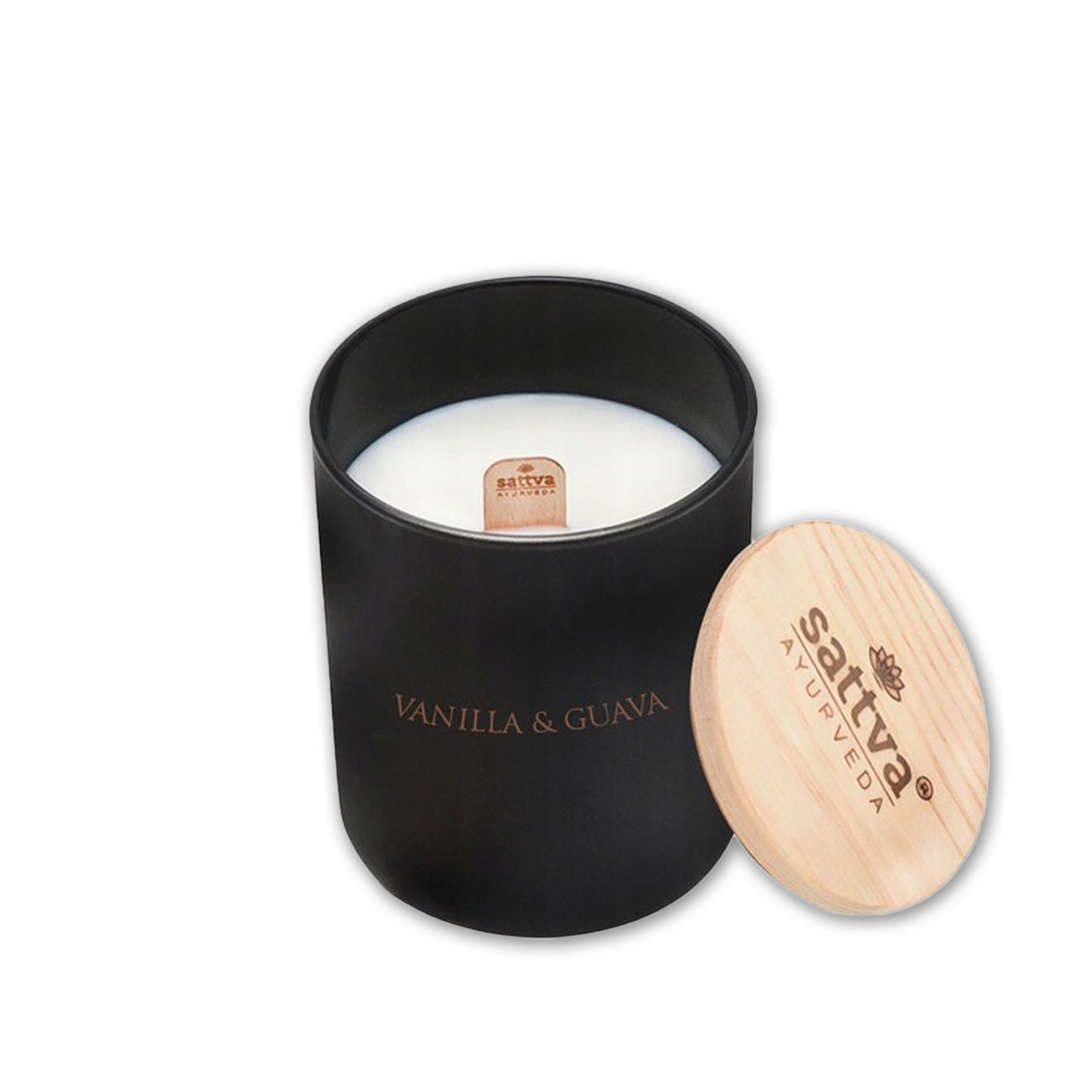 Soy Wax Candle with Vanilla & Guava Essential Oils