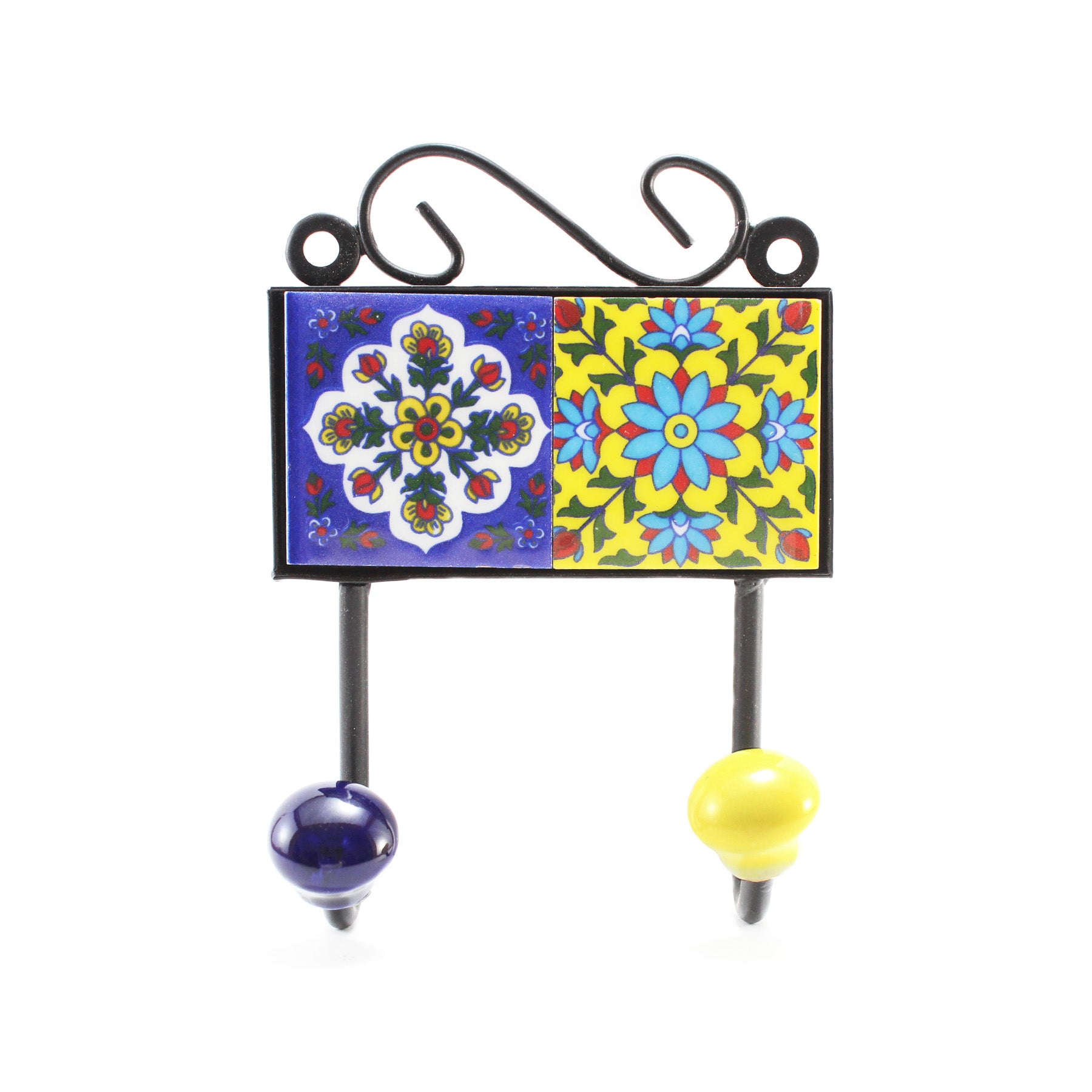 Ceramic Wall Hanger With 6 Hooks unique home decor, muticolor at Rs 215 in  Jaipur