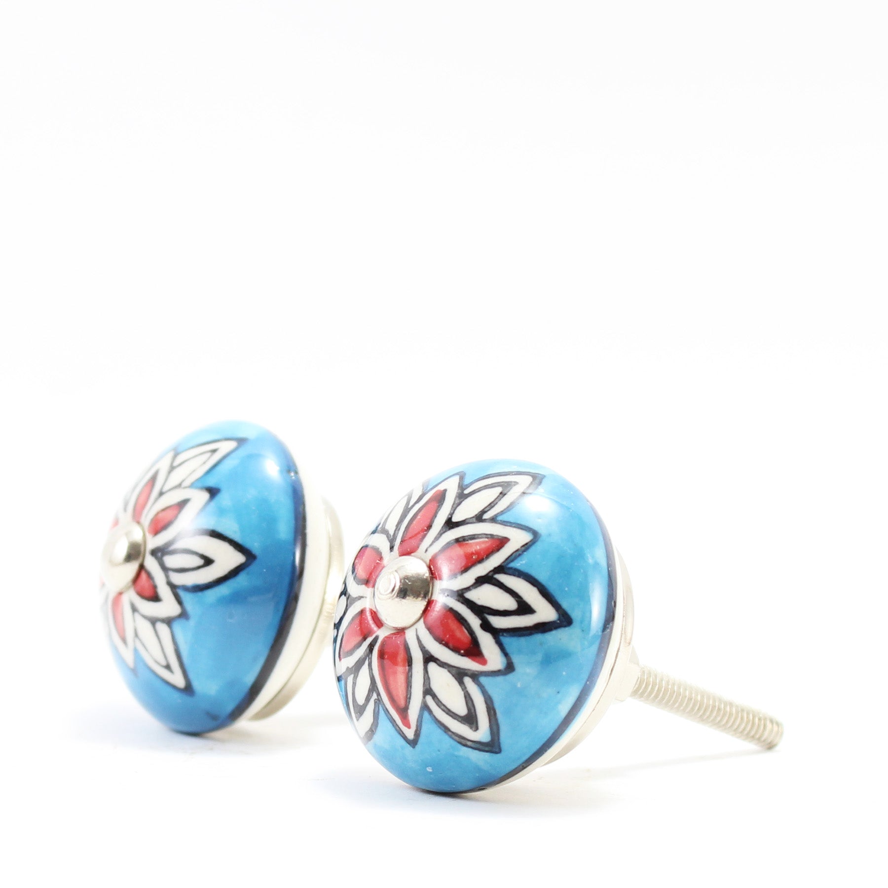 Hand Painted Ceramic Knobs XII